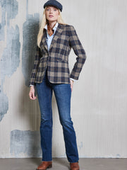 Tweed blazer in lovat tweed