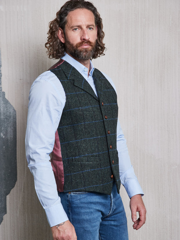 tweed waistcoat from Lovat tweed