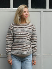 Lambswoolpullover Fairisle mit Rundausschnitt