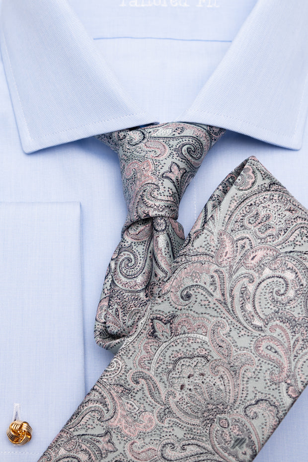 Tie with paisley in mint