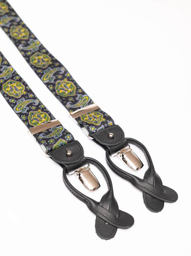 Suspenders, paisley black