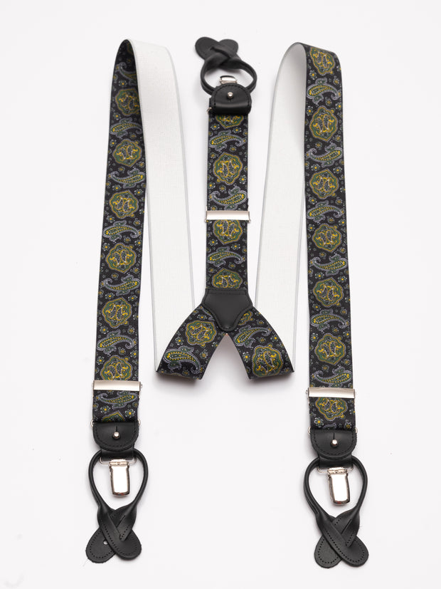 Suspenders, paisley black