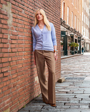 Marlene tweed pants in greige