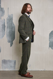 Classic tweed suit in 3-button lovat tweed