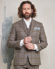 Classic tweed suit in 3-button lovat tweed