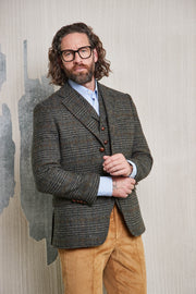 Classic tweed jacket in 3-button Harris tweed