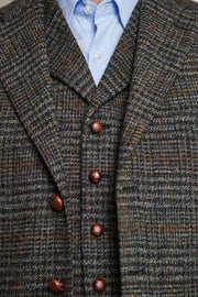 Classic tweed jacket in 3-button Harris tweed