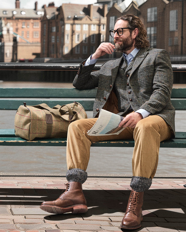 Classic tweed jacket in 3-button Harris tweed