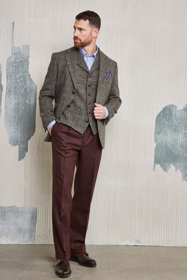 Classic tweed jacket in 3-button Harris tweed