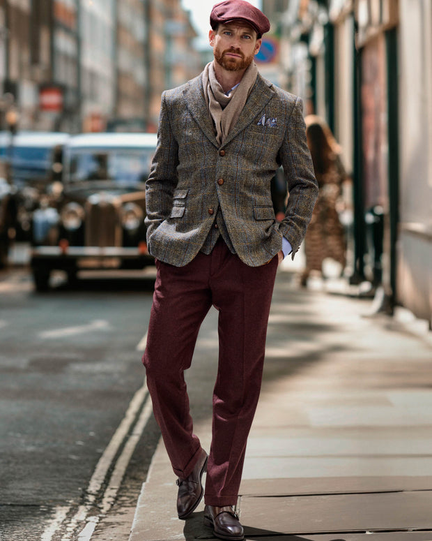 Classic tweed jacket in 3-button Harris tweed