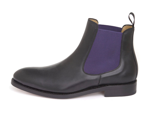 Chelsea Boots wih lilac insert