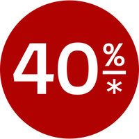 Sale Badge 40%*